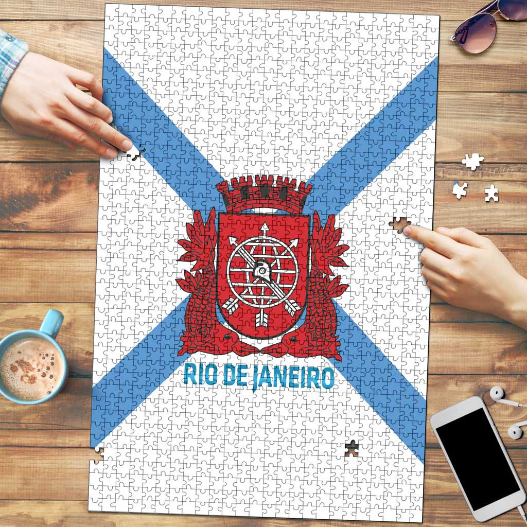 Rio de Janeiro Brazil Puzzle Flag Style - Wonder Print Shop