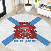 Rio de Janeiro Brazil Round Carpet Flag Style - Wonder Print Shop