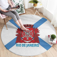 Rio de Janeiro Brazil Round Carpet Flag Style - Wonder Print Shop