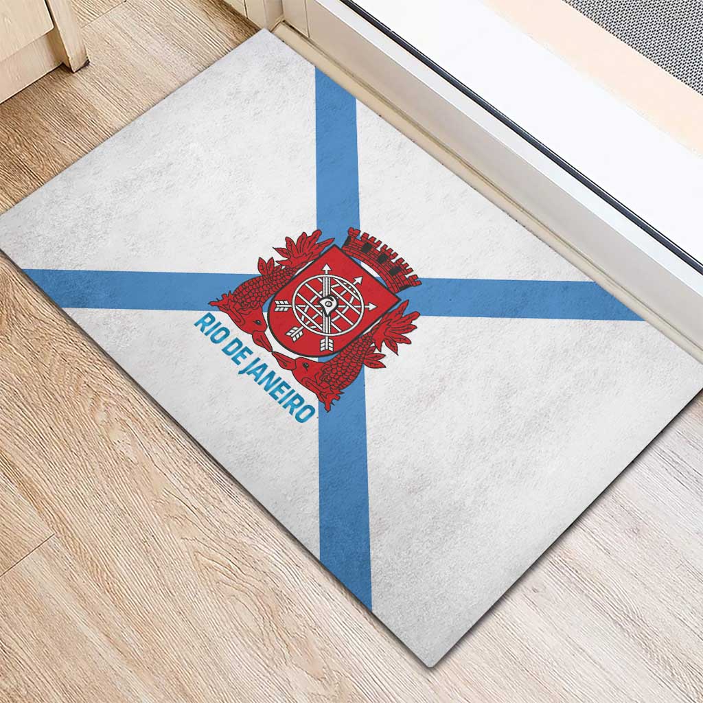 Rio de Janeiro Brazil Rubber Doormat Flag Style - Wonder Print Shop