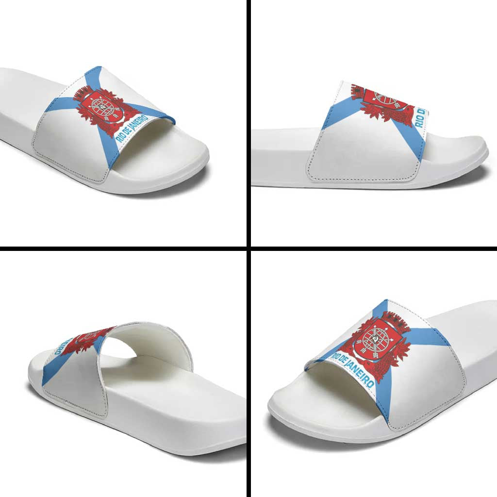 Rio de Janeiro Brazil Slide Sandals Flag Style - Wonder Print Shop