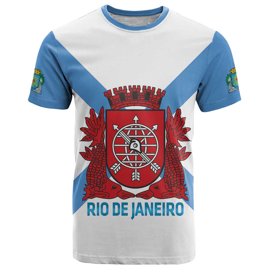 Rio de Janeiro Brazil T Shirt Flag Style - Wonder Print Shop