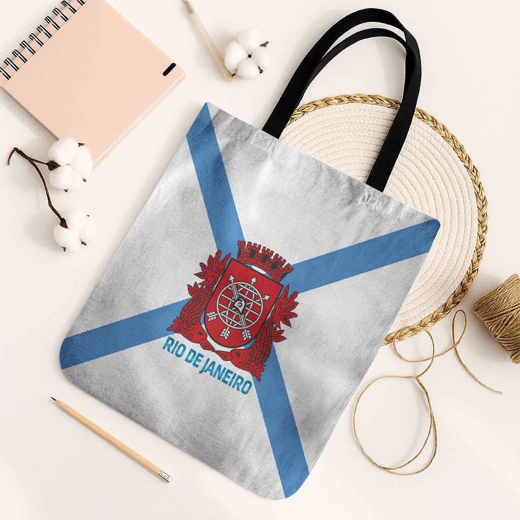 Rio de Janeiro Brazil Tote Bag Flag Style - Wonder Print Shop