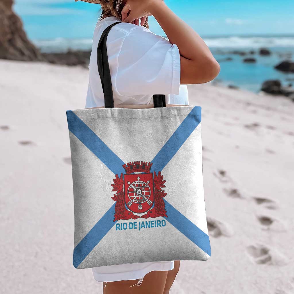 Rio de Janeiro Brazil Tote Bag Flag Style - Wonder Print Shop