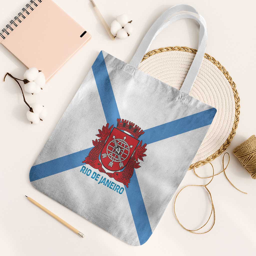 Rio de Janeiro Brazil Tote Bag Flag Style - Wonder Print Shop