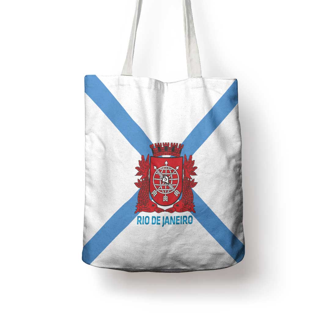 Rio de Janeiro Brazil Tote Bag Flag Style - Wonder Print Shop