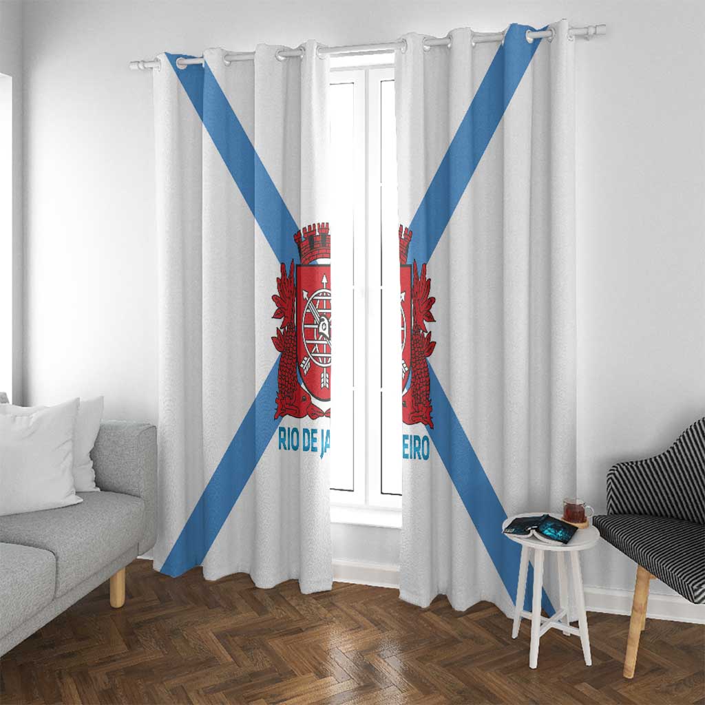 Rio de Janeiro Brazil Window Curtain Flag Style - Wonder Print Shop