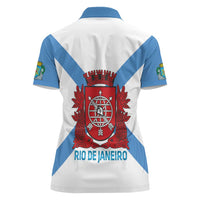Rio de Janeiro Brazil Women Polo Shirt Flag Style - Wonder Print Shop