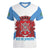Rio de Janeiro Brazil Women V-Neck T-Shirt Flag Style - Wonder Print Shop