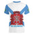 Rio de Janeiro Brazil Women V-Neck T-Shirt Flag Style - Wonder Print Shop