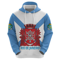 Rio de Janeiro Brazil Zip Hoodie Flag Style - Wonder Print Shop