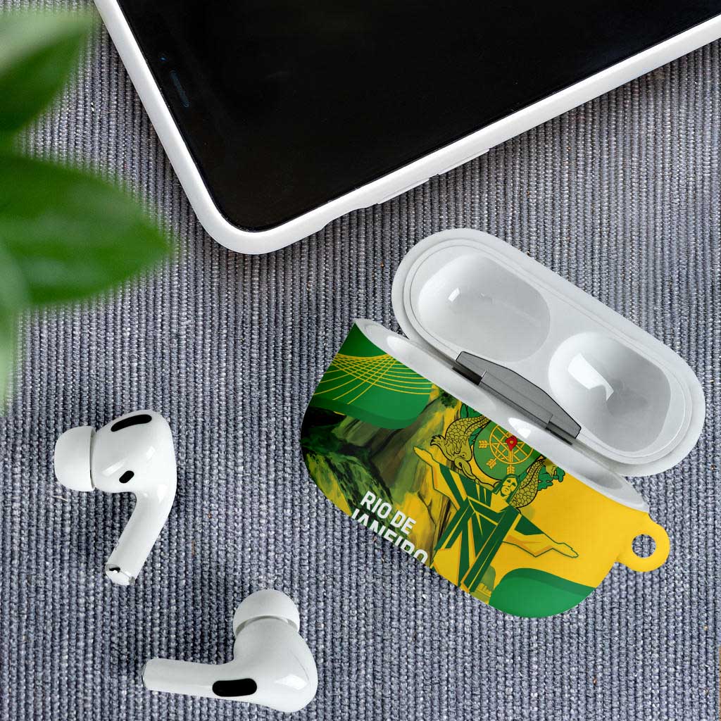 Rio de Janeiro Brazil AirPods Case Christ the Redeemer Mix Sugarloaf Mountain - Wonder Print Shop