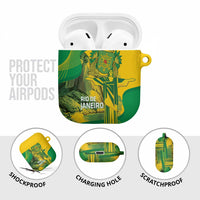 Rio de Janeiro Brazil AirPods Case Christ the Redeemer Mix Sugarloaf Mountain - Wonder Print Shop