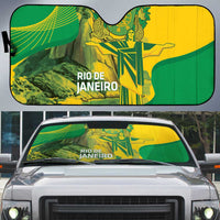 Rio de Janeiro Brazil Auto Sun Shade Christ the Redeemer Mix Sugarloaf Mountain - Wonder Print Shop