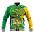 Rio de Janeiro Brazil Baseball Jacket Christ the Redeemer Mix Sugarloaf Mountain - Wonder Print Shop