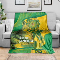 Rio de Janeiro Brazil Blanket Christ the Redeemer Mix Sugarloaf Mountain - Wonder Print Shop