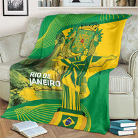 Rio de Janeiro Brazil Blanket Christ the Redeemer Mix Sugarloaf Mountain - Wonder Print Shop