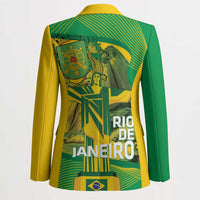 Rio de Janeiro Brazil Blazer Christ the Redeemer Mix Sugarloaf Mountain - Wonder Print Shop
