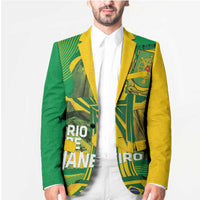 Rio de Janeiro Brazil Blazer Christ the Redeemer Mix Sugarloaf Mountain - Wonder Print Shop