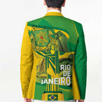 Rio de Janeiro Brazil Blazer Christ the Redeemer Mix Sugarloaf Mountain - Wonder Print Shop