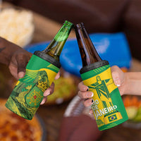 Rio de Janeiro Brazil 4 in 1 Can Cooler Tumbler Christ the Redeemer Mix Sugarloaf Mountain - Wonder Print Shop