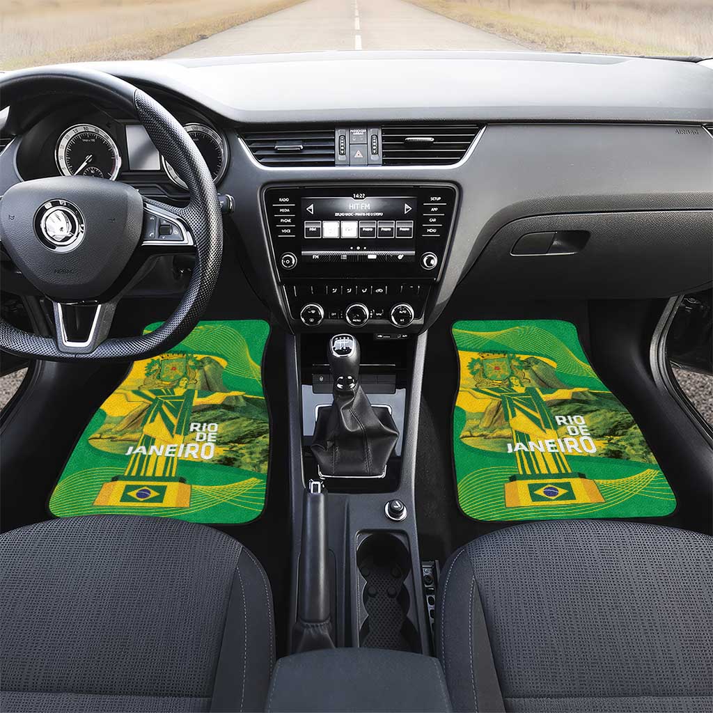 Rio de Janeiro Brazil Car Mats Christ the Redeemer Mix Sugarloaf Mountain - Wonder Print Shop