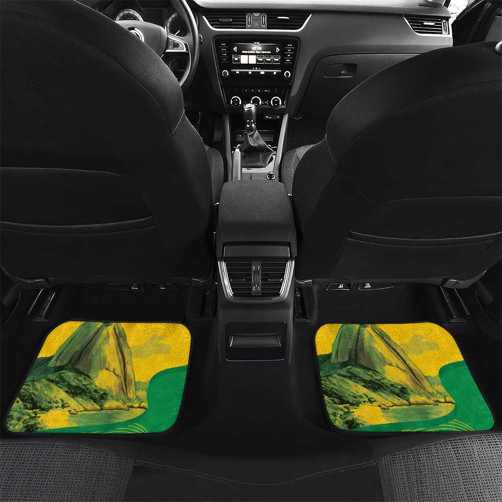 Rio de Janeiro Brazil Car Mats Christ the Redeemer Mix Sugarloaf Mountain - Wonder Print Shop