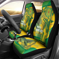 Rio de Janeiro Brazil Car Seat Cover Christ the Redeemer Mix Sugarloaf Mountain - Wonder Print Shop