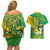 Rio de Janeiro Brazil Couples Matching Off Shoulder Short Dress and Hawaiian Shirt Christ the Redeemer Mix Sugarloaf Mountain - Wonder Print Shop