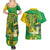Rio de Janeiro Brazil Couples Matching Summer Maxi Dress and Hawaiian Shirt Christ the Redeemer Mix Sugarloaf Mountain - Wonder Print Shop