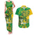 Rio de Janeiro Brazil Couples Matching Tank Maxi Dress and Hawaiian Shirt Christ the Redeemer Mix Sugarloaf Mountain - Wonder Print Shop