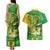 Rio de Janeiro Brazil Couples Matching Tank Maxi Dress and Hawaiian Shirt Christ the Redeemer Mix Sugarloaf Mountain - Wonder Print Shop