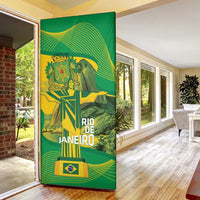 Rio de Janeiro Brazil Door Cover Christ the Redeemer Mix Sugarloaf Mountain - Wonder Print Shop