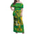 Rio de Janeiro Brazil Family Matching Off Shoulder Maxi Dress and Hawaiian Shirt Christ the Redeemer Mix Sugarloaf Mountain - Wonder Print Shop