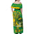 Rio de Janeiro Brazil Family Matching Off Shoulder Maxi Dress and Hawaiian Shirt Christ the Redeemer Mix Sugarloaf Mountain - Wonder Print Shop