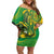 Rio de Janeiro Brazil Family Matching Off Shoulder Short Dress and Hawaiian Shirt Christ the Redeemer Mix Sugarloaf Mountain - Wonder Print Shop