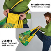 Rio de Janeiro Brazil Grocery Bag Christ the Redeemer Mix Sugarloaf Mountain - Wonder Print Shop