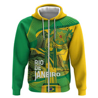 Rio de Janeiro Brazil Hoodie Christ the Redeemer Mix Sugarloaf Mountain - Wonder Print Shop