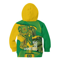 Rio de Janeiro Brazil Kid Hoodie Christ the Redeemer Mix Sugarloaf Mountain - Wonder Print Shop