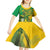 Rio de Janeiro Brazil Kid Short Sleeve Dress Christ the Redeemer Mix Sugarloaf Mountain - Wonder Print Shop