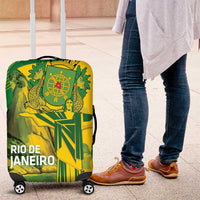 Rio de Janeiro Brazil Luggage Cover Christ the Redeemer Mix Sugarloaf Mountain - Wonder Print Shop
