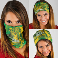 Rio de Janeiro Brazil Neck Gaiter Christ the Redeemer Mix Sugarloaf Mountain - Wonder Print Shop