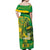 Rio de Janeiro Brazil Off Shoulder Maxi Dress Christ the Redeemer Mix Sugarloaf Mountain - Wonder Print Shop