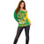 Rio de Janeiro Brazil Off Shoulder Sweater Christ the Redeemer Mix Sugarloaf Mountain - Wonder Print Shop