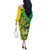 Rio de Janeiro Brazil Off The Shoulder Long Sleeve Dress Christ the Redeemer Mix Sugarloaf Mountain - Wonder Print Shop
