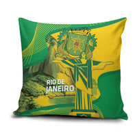 Rio de Janeiro Brazil Pillow Cover Christ the Redeemer Mix Sugarloaf Mountain - Wonder Print Shop