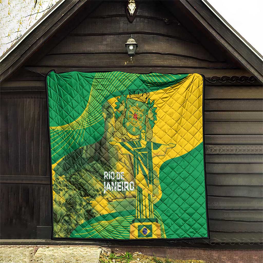 Rio de Janeiro Brazil Quilt Christ the Redeemer Mix Sugarloaf Mountain - Wonder Print Shop
