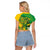 Rio de Janeiro Brazil Raglan Cropped T Shirt Christ the Redeemer Mix Sugarloaf Mountain - Wonder Print Shop