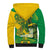 Rio de Janeiro Brazil Sherpa Hoodie Christ the Redeemer Mix Sugarloaf Mountain - Wonder Print Shop