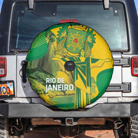 Rio de Janeiro Brazil Spare Tire Cover Christ the Redeemer Mix Sugarloaf Mountain - Wonder Print Shop